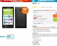 Smartphone android nokia X  qui revient à 45 euros  (dual core , 4 pouces, 512 mo de mémoire vive)