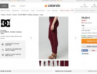 Pantalon femmes DC SHOES à 22.5 euros