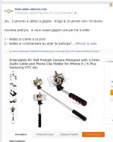 Jeu : deux perches à selfies à gagner … tirage le 20 janvier