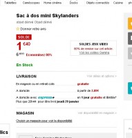 Sac à dos skylander à 1.4 euros port inclus