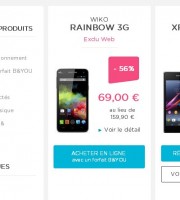 Bon plan smartphone 5 pouces: wiko rainbow à 69 euros avec forfait sans engagement