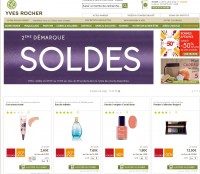 Deuxieme demarque dans les soldes sur yves rochers (maquillage, produit de beautés )