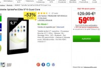 Super prix : Tablette tactile 10 pouces , quad core  , 1go à 60 euros