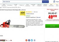 Tronconneuse thermique pas chère : 50 euros port inclus