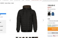 Veste hiver Billabong pour hommes à 39 euros