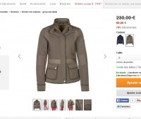 Veste mi saison femmes hilfiger à 69 euros