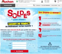 Auchan !  voir et préselectionner les articles soldés à compter du 7 janvier