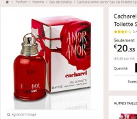 Bon plan parfum : Amor Amor Cacharel 30ml à 17 euros port inclus .. mais il ne faut pas trainer