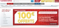 Conforama : 100 euros offerts en bons d’achats pour une commande d’au moins 500 euros
