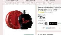 Eau de toilette Gaultier Kokorico pas chere à 23.8 euros