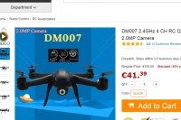 Parait pas cher: helicopter avec caméra à 41 euros