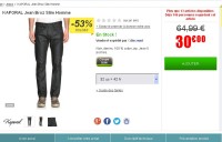 Jeans pas cher : jeans hommes kaporal à 30 euros