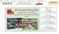 Mega affaire jeux de societes : 80 pourcent de remise pour l’achat de 4 jeux dont un monopoly