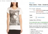 Tee shirt femmes Pepe Jeans à 9 euros