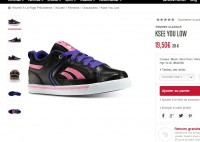 Bon plan baskets filles : les reebok ksee you à 19.5 euros ( 40 ailleurs)