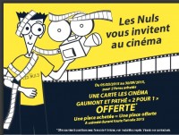 Bon plan ciné : une carte cinema pathe gaumont 2 places pour le prix d’une offerte pour l’achat de deux livres