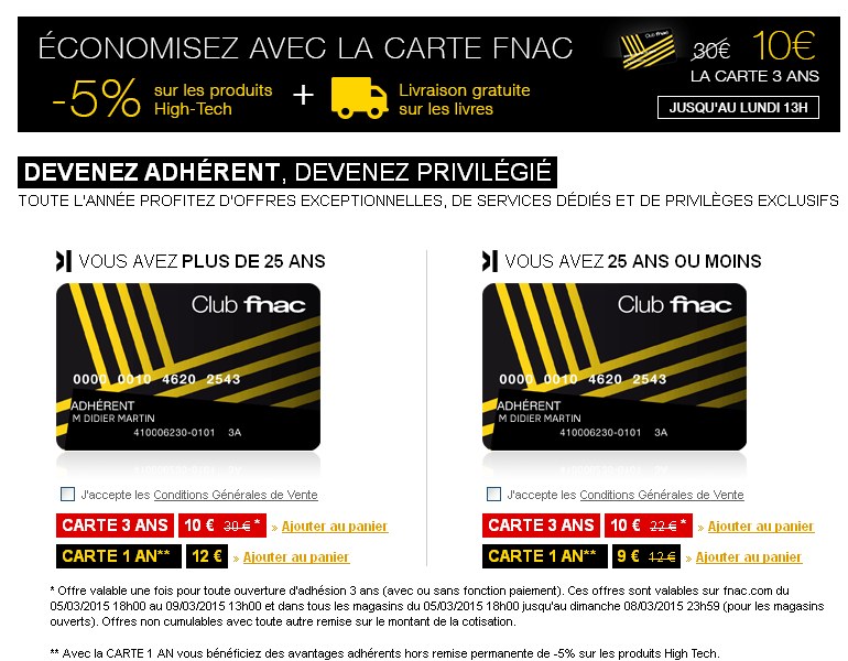 carte fnac