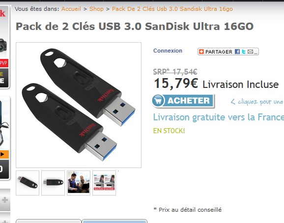 clé usb 3 16go