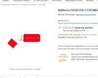 Bon prix pour une clé usb 3 64go : 20 euros port inclus