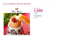 Confitures bonne maman qui reviennent à 1 euro