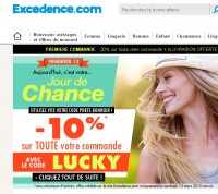Excedence : 10 pourcent en plus de remise le 13 mars