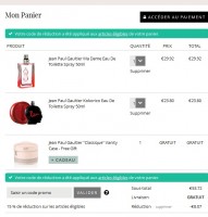 Bon plan parfum : Gaultier Ma dame 50ml + Kokorico 50ml + un vanity à 45 euros
