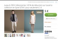 Réduction Gemo : 40 pourcent avec un coupon que l’on paye 5 euros