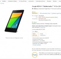 Bon plan tablette : google nexus7 (2013) à 169 euros (quad core, 2go de mémoire vive)