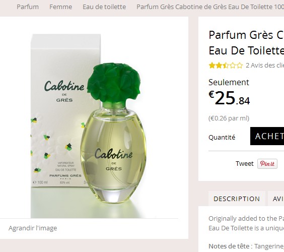 parfum pas cher