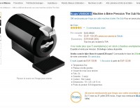 Bon prix machine à biere krups noire qui revient à 109 euros