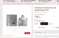 Mega affaire : Eau de toilette Mont Blanc Individuel 50ml à 18.19 euros port inclus
