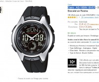 Montre casio avec un joli look à 32 euros