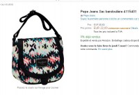 Sac bandoulière Pepe Jeans à 22 euros … pas cher pour cette marque