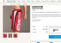 Pas cher : 9 euros un short de bain arena pour hommes