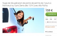 Bon plan stage récupération des points du permis à 150 euros voire moins (119 euros à Lyon )