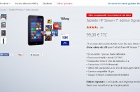 Super affaire : tablette Hp Stream 7 sous windows 8.1 à 79 euros avec 10 euros de bons d’achats