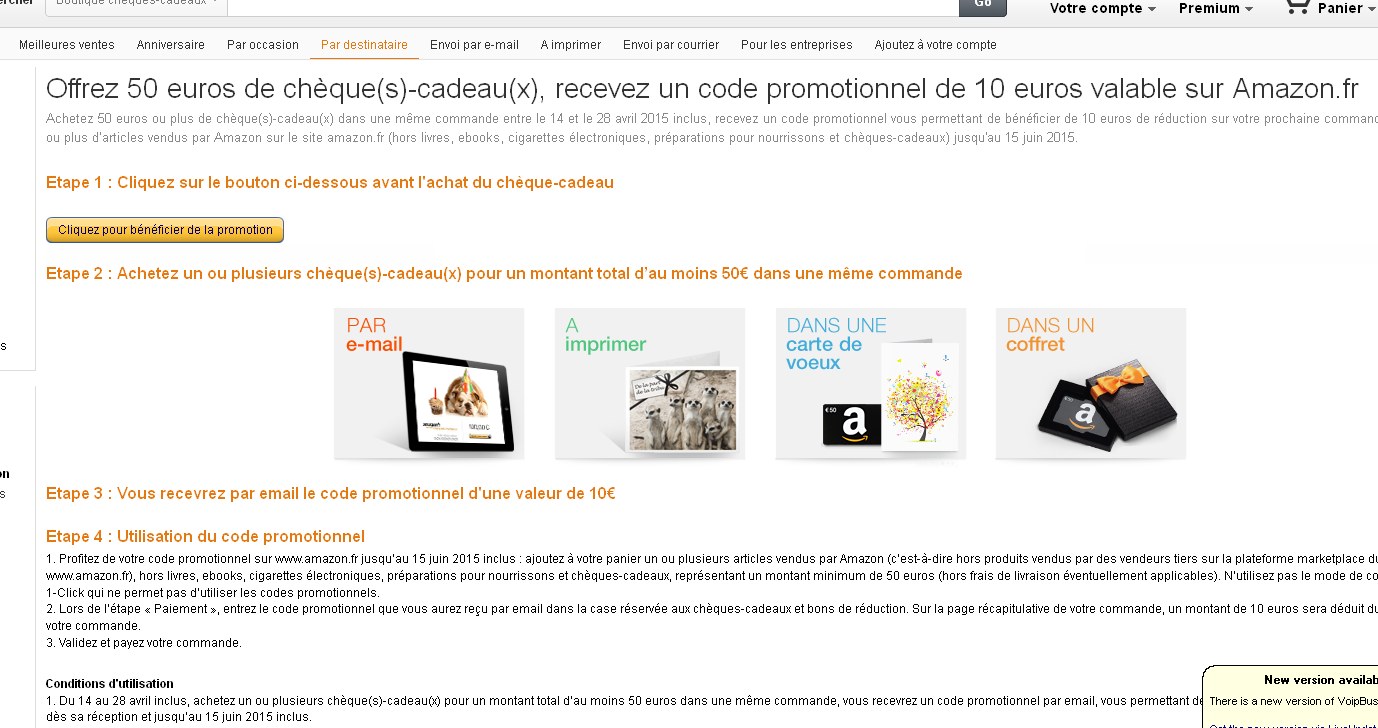 carte cadeau amazon