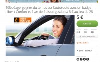 Badge de telepeage Area Liber-t confort à 4 euros pour un an au lieu de 25 – le 15 avril