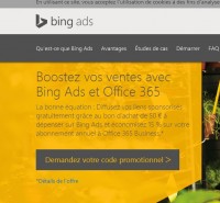 Publicité sur internet: 75 euros offerts sur bing , yahoo (pour 15€ déposé)