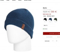 Bonnets quiksilver pas chers à 4.5 euros port inclus