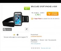 Brassard de sport pour Iphone6 pas cher à 3.9 euros livraison incluse
