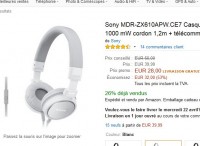 28 euros le casque audio sony