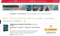 3 dvd ou blu ray marvel pour le prix de 2
