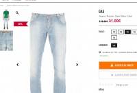 Super affaire: jeans gas raven pour hommes à 31.8 euros port inclus … faire vite