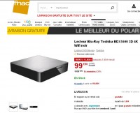 Lecteur blu ray 3d 4K toshiba à moins de 100 euros