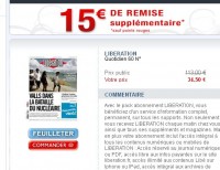 Bon plan abonnement à Liberation 23.5€  pour deux mois  : contre plus de 100€ au prix au numéro