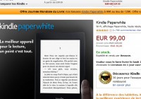 Promo liseuse kindle paperwhite à 99 euros au lieu de 129 jusqu’au 27 avril