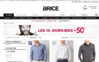 Promo mode hommes : 50 pourcent de réduction chez brice