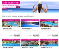 Vacances: deux semaines pour le prix d’une en Egypte