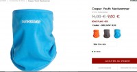 Protege cou quiksilver pour enfant à moins de 5 euros port inclus